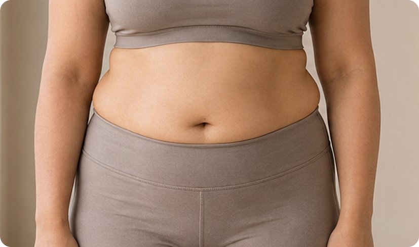 Abdomen contouring — before